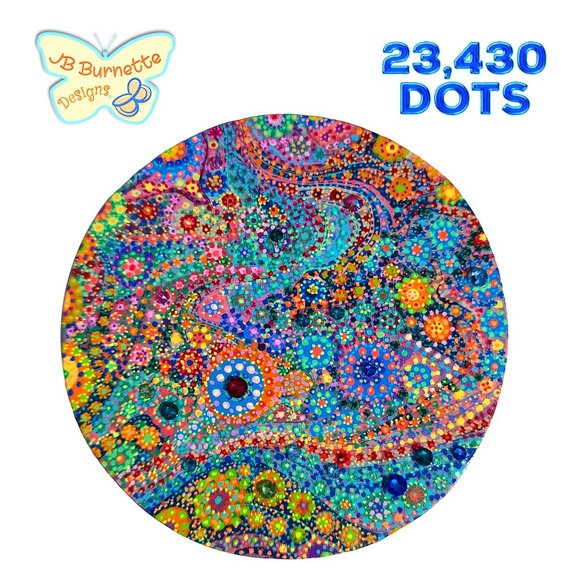 Dot MicroArt Jewelry Box, 23,430 Dots: Abstract "Libra Constellation" - Picture 4 of 10